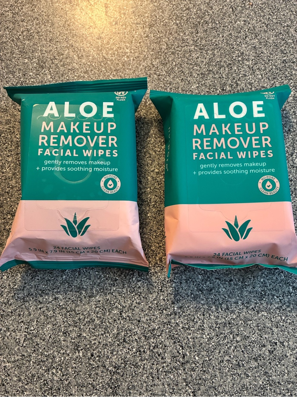 Aloe Makeup Remover Facial Wipes Bundle set brand new